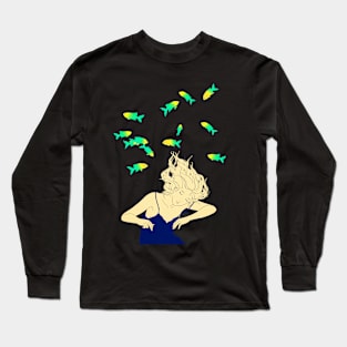 Blue water Long Sleeve T-Shirt